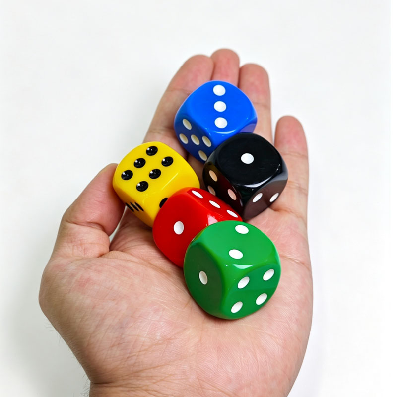 Party Games For 17 Year Olds - 5PCS Big Size 25MM Dice Flip