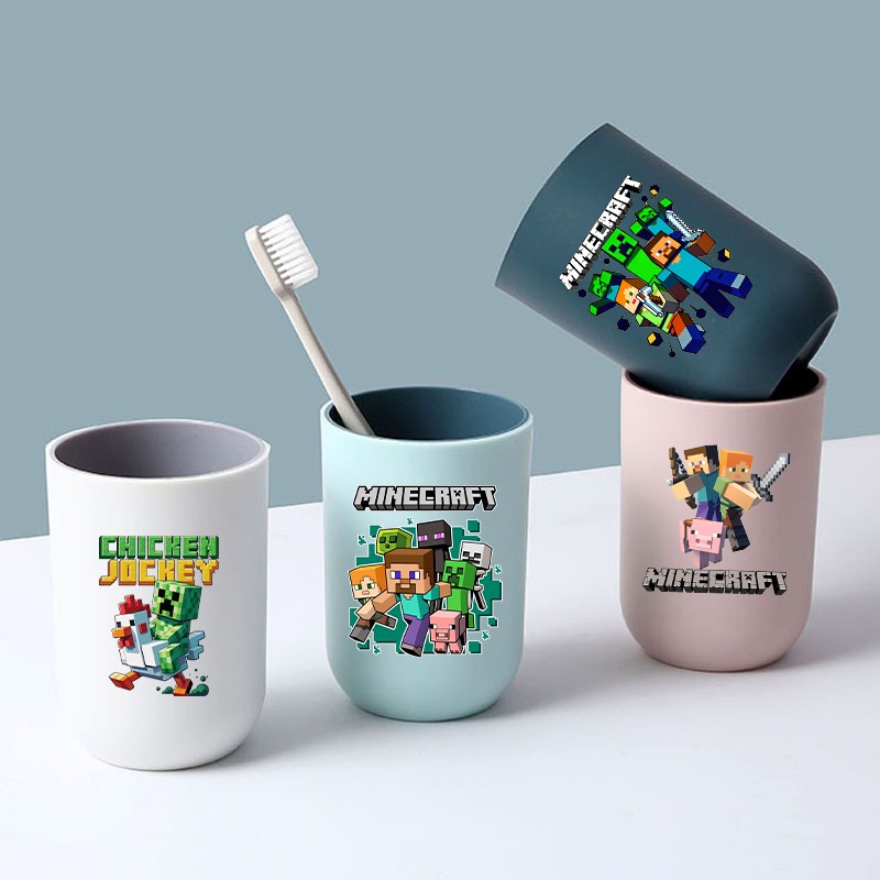 Party Games Minecraft - Minecrafted Tooth Cup Couple Travel Portable