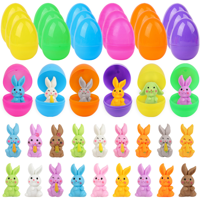 24Pcs Easter Egg With Rabbit F - đánh giá và giá Party Games No Supplies