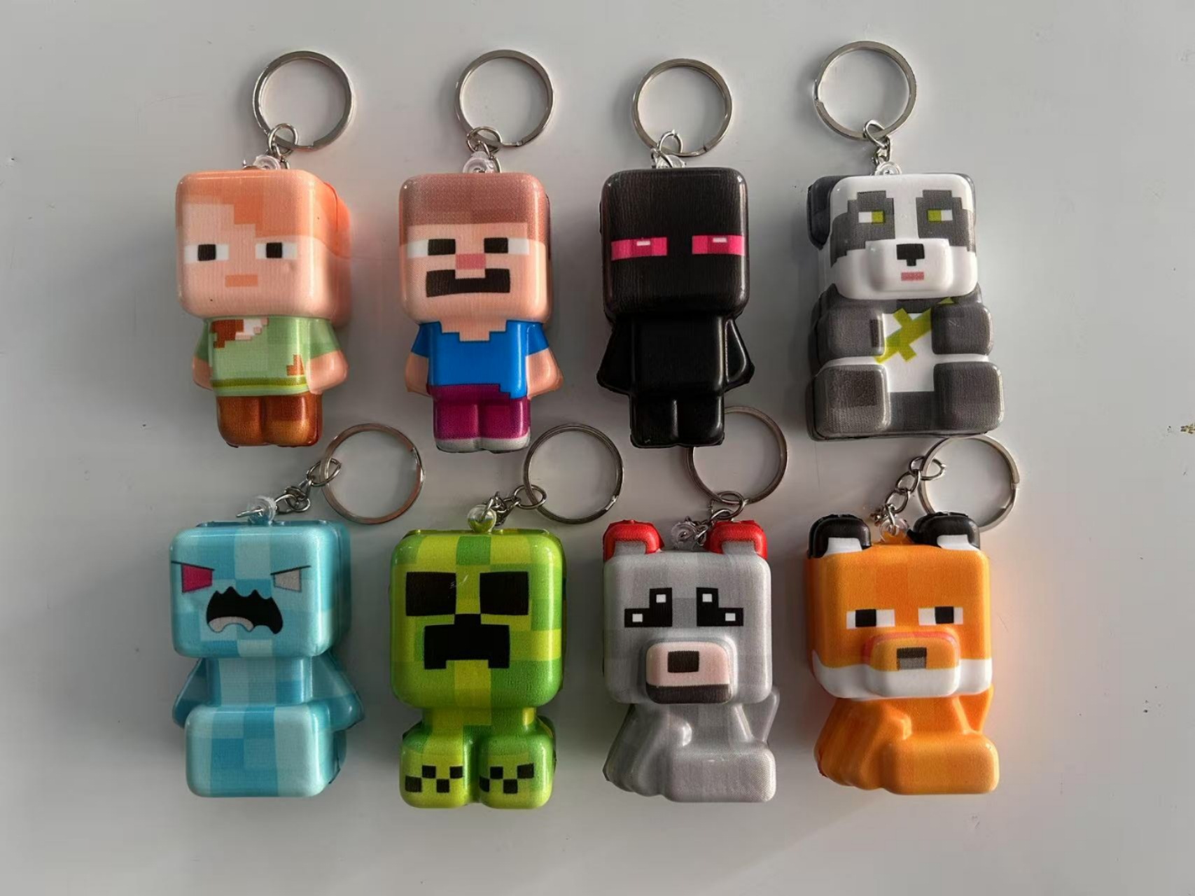 8pcs Minecraft keychain New Mo - đánh giá và giá Party Games Minecraft
