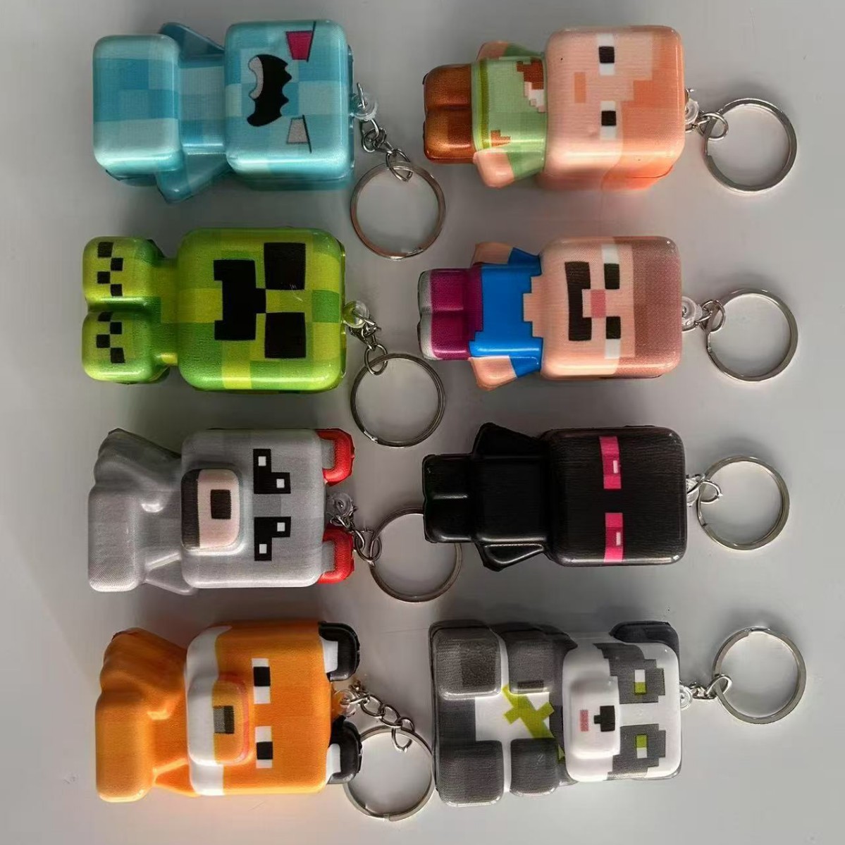 8pcs Minecraft keychain New Mo - đánh giá và giá Party Games Minecraft