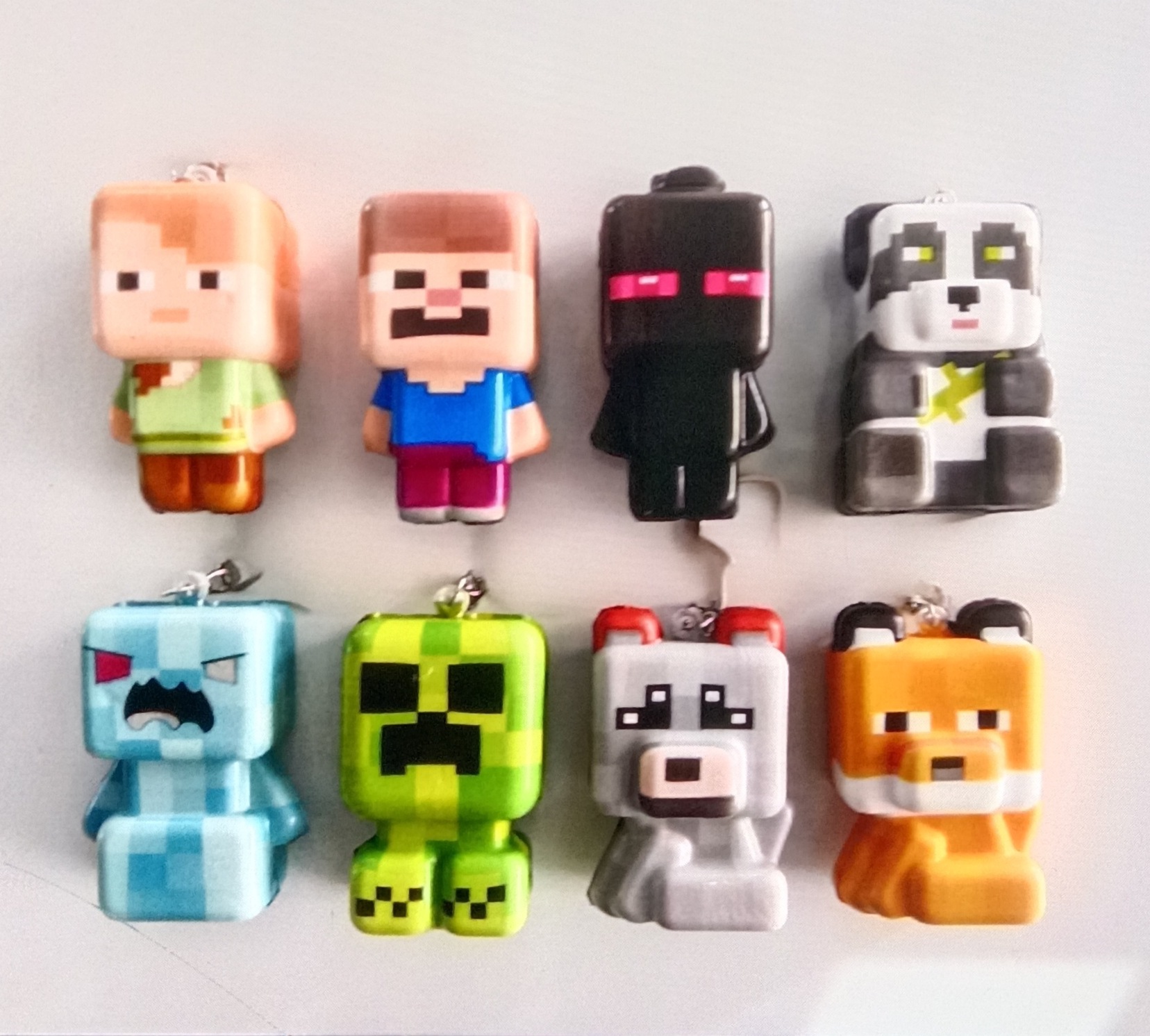 8pcs Minecraft keychain New Mo - đánh giá và giá Party Games Minecraft
