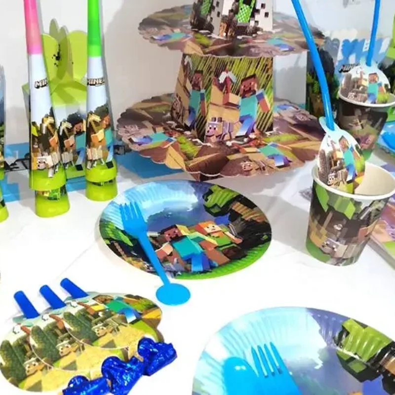 Hot Minecrafte Party Decoratio - đánh giá và giá Party Games Minecraft