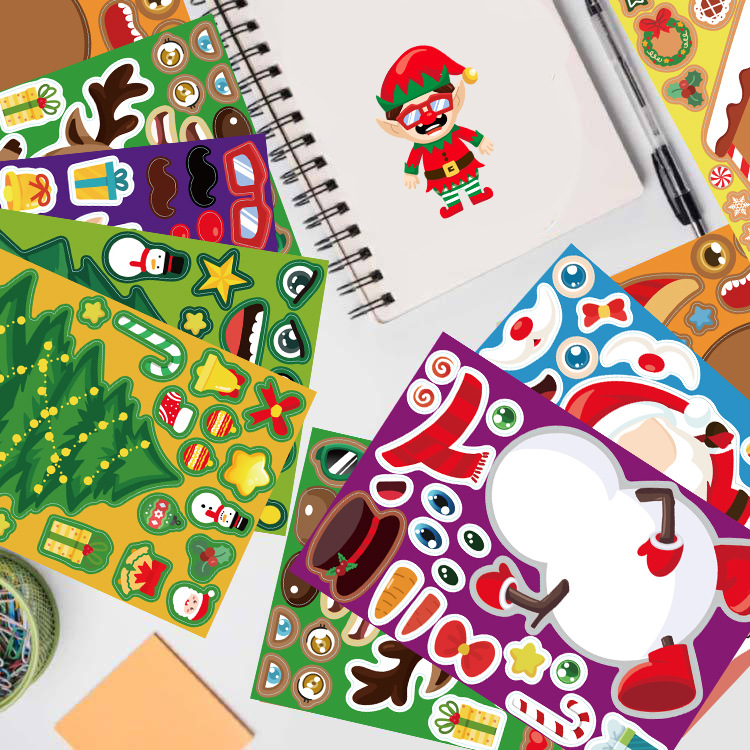 Kawaii Christmas Puzzle Sticke - đánh giá và giá Party Games Instagram