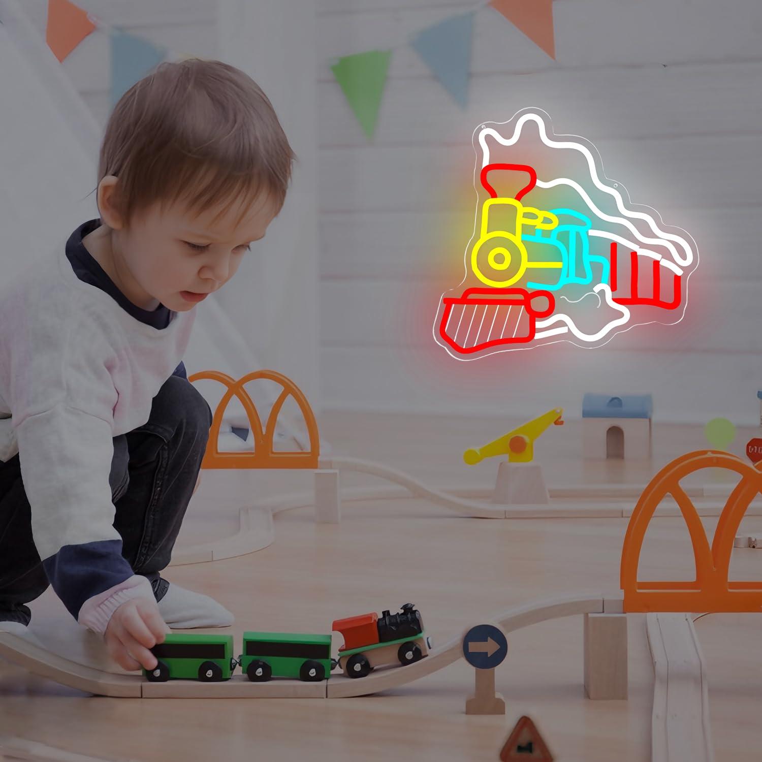 Steam Train Neon Sign USB Dimm - đánh giá và giá Party Games In Steam