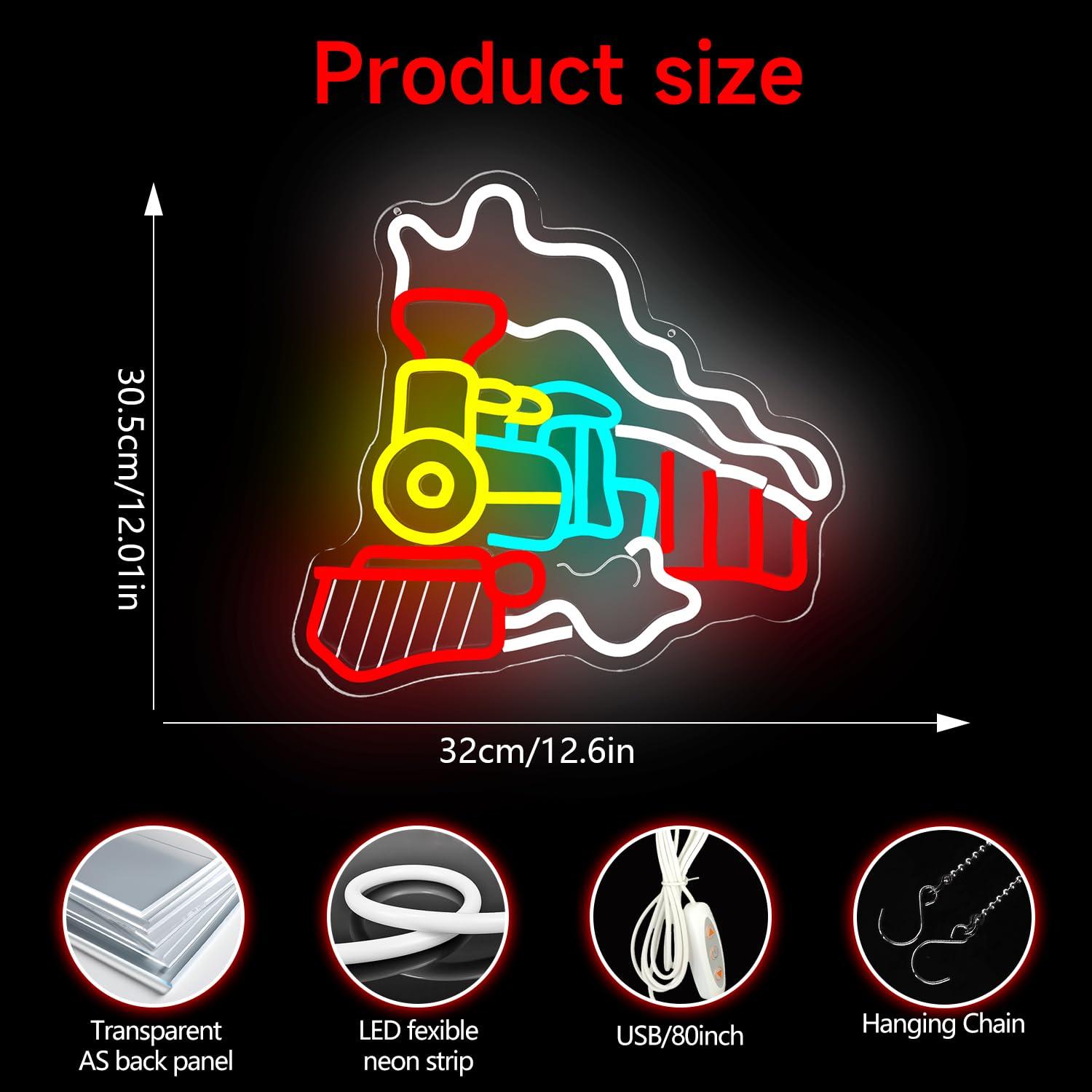 Steam Train Neon Sign USB Dimm - đánh giá và giá Party Games In Steam
