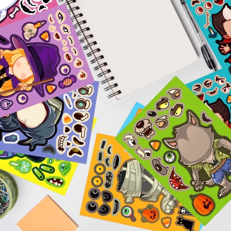 8~40Sheets Halloween Stickers  - đánh giá và giá Party Games No Supplies