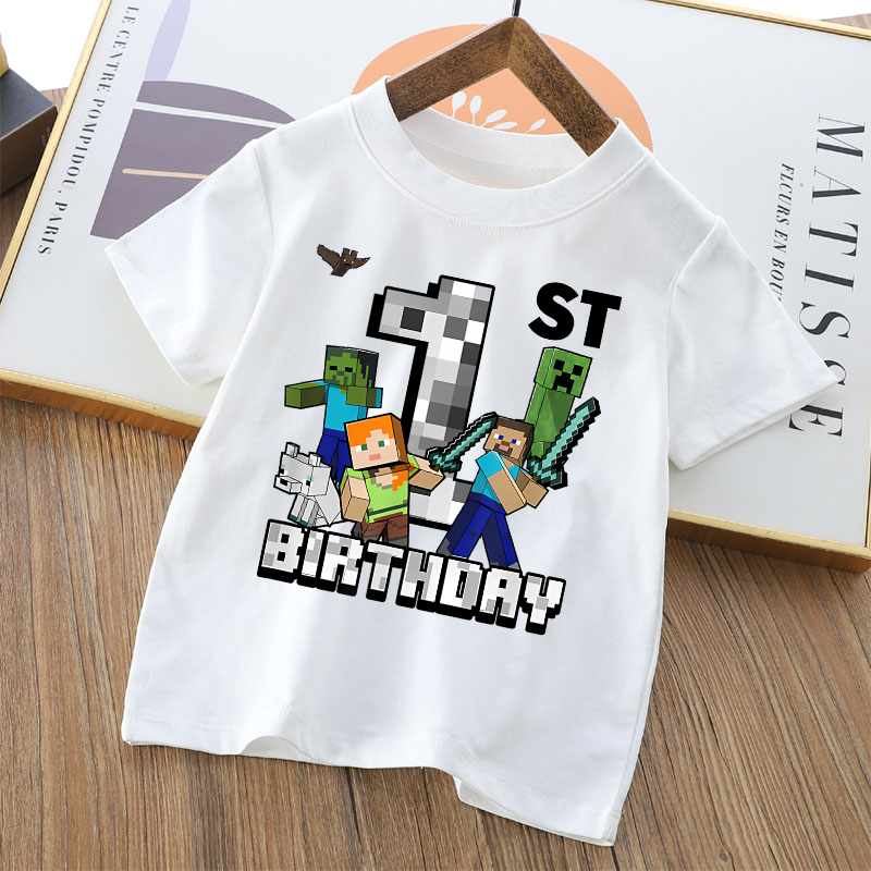 Cartoon Cute Minecrafted T-shi - đánh giá và giá Party Games Minecraft