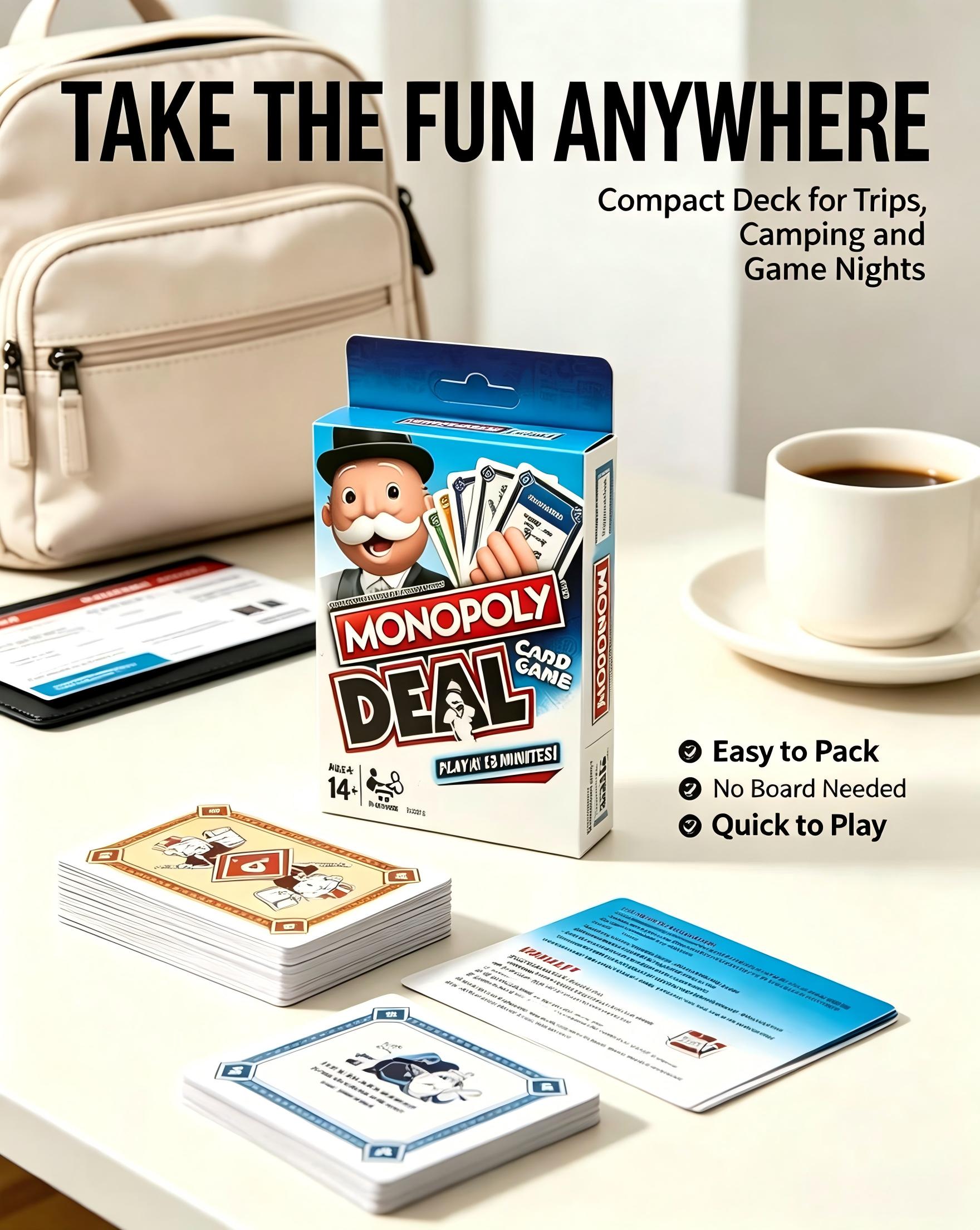 Hasbro Monopoly Deal Card Game - đánh giá và giá Hasbro Game Monopoly