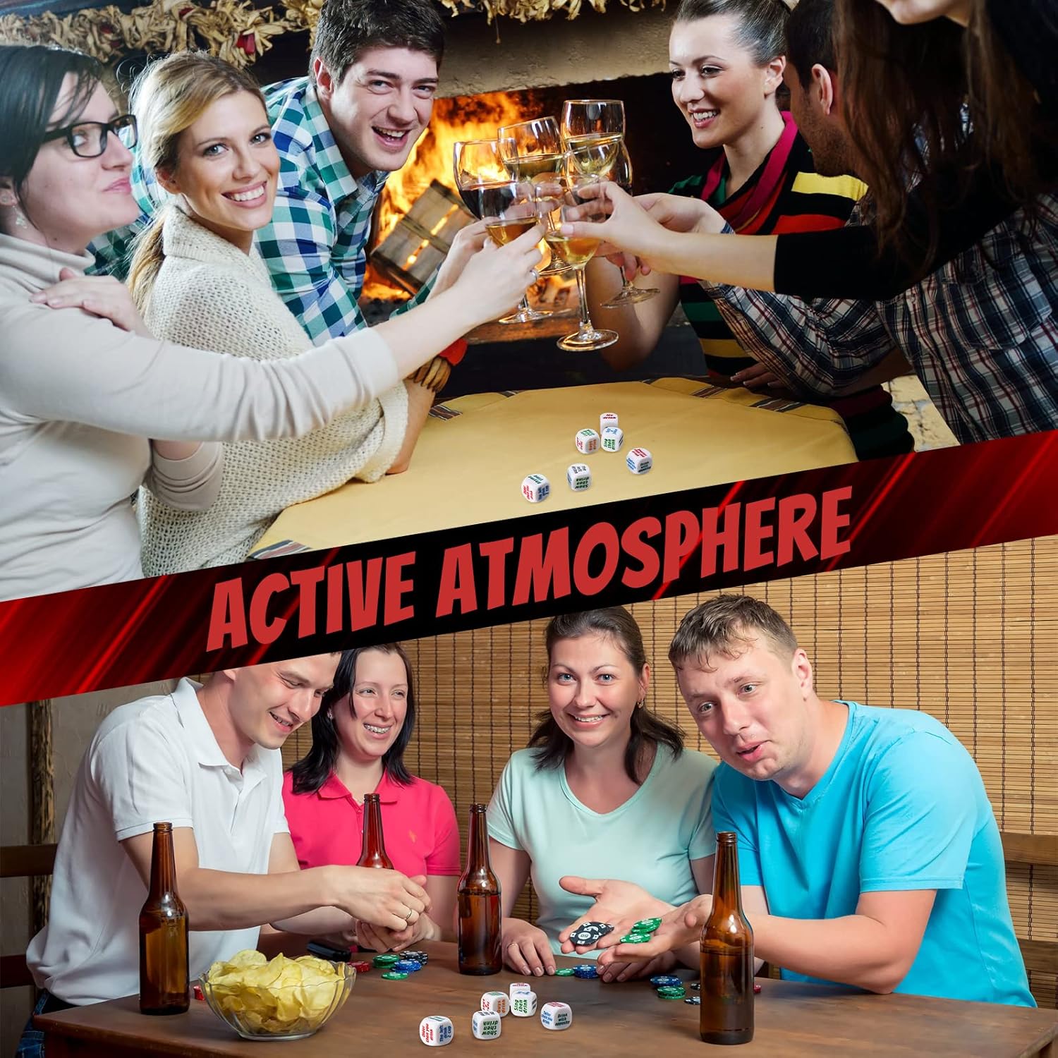 6 Pcs Party Drinking Bar Dice  - đánh giá và giá Party Games Bachelorette