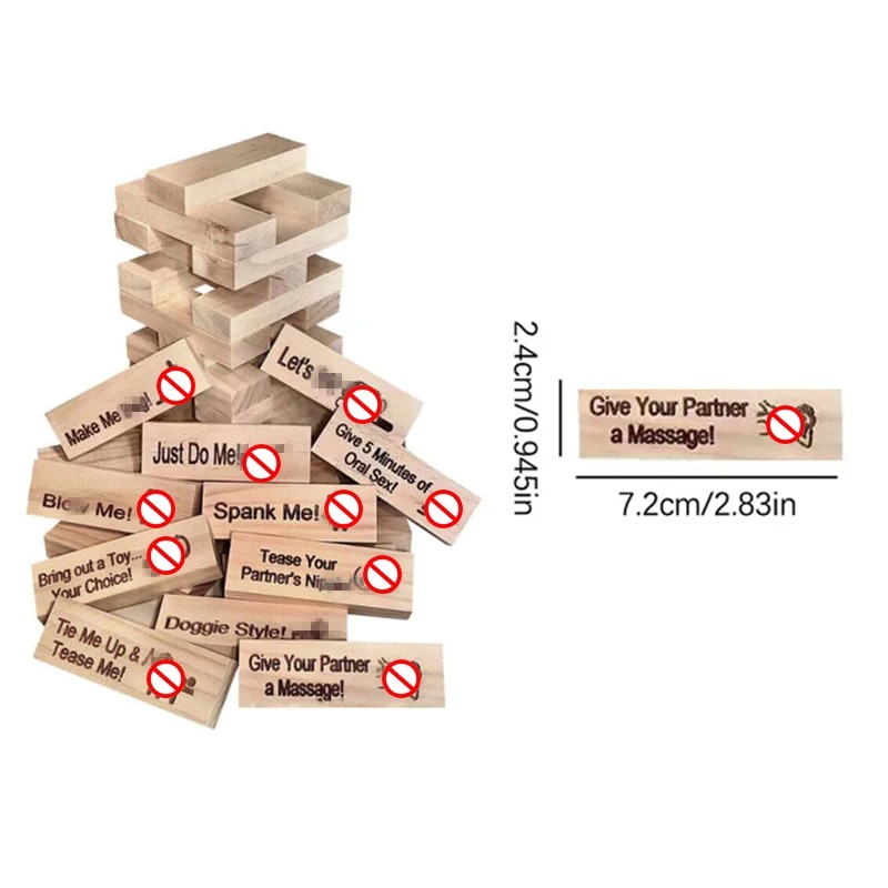 48 PCS Block Tower Game Couple - đánh giá và giá Party Games Ideas For Adults