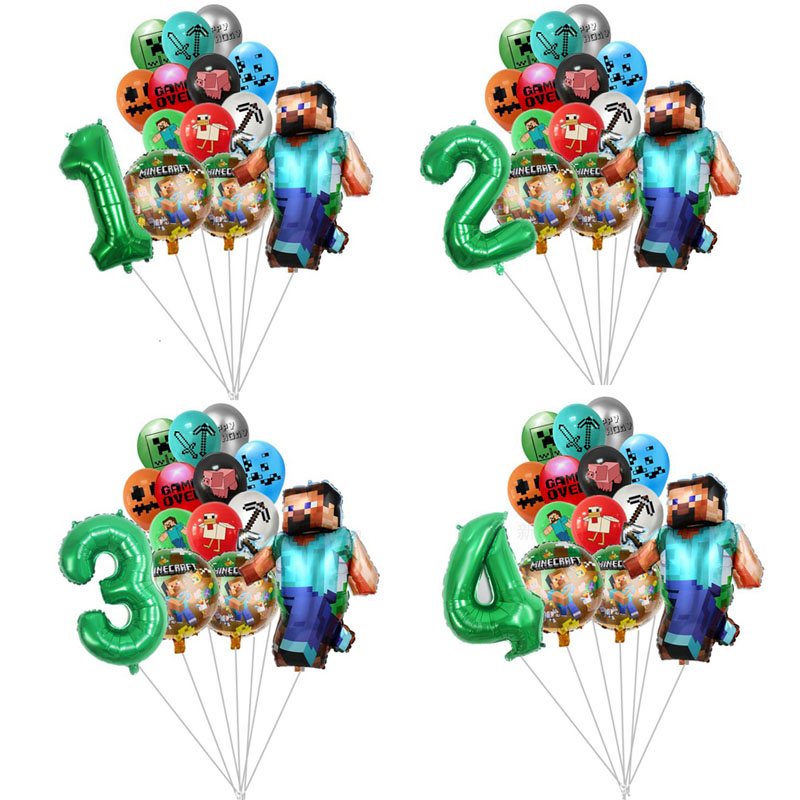 14pcs for Minecrafte Pixel Bal - đánh giá và giá Party Games Minecraft