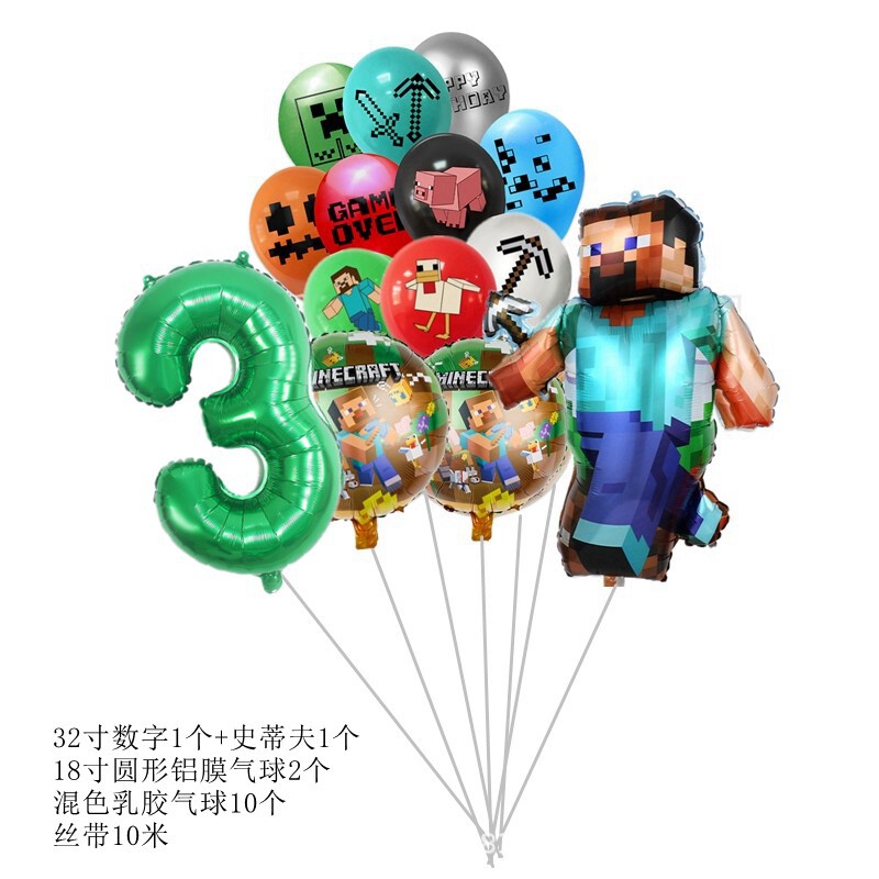 14pcs for Minecrafte Pixel Bal - đánh giá và giá Party Games Minecraft